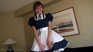 Amazing ho busty UK asian maid n glasses solo