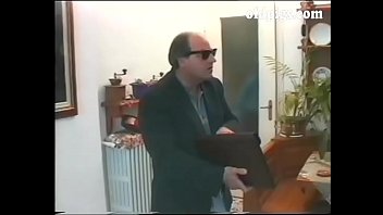 Mature man shags a young slut doggystyle
